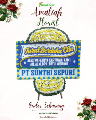 Papan Bunga Duka di Rajabasa Pemuka